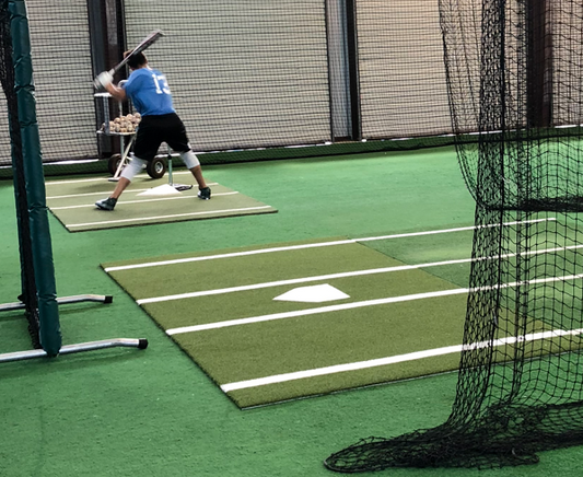 6 x 12 Batters Box Turf Mat w/ Home Plate